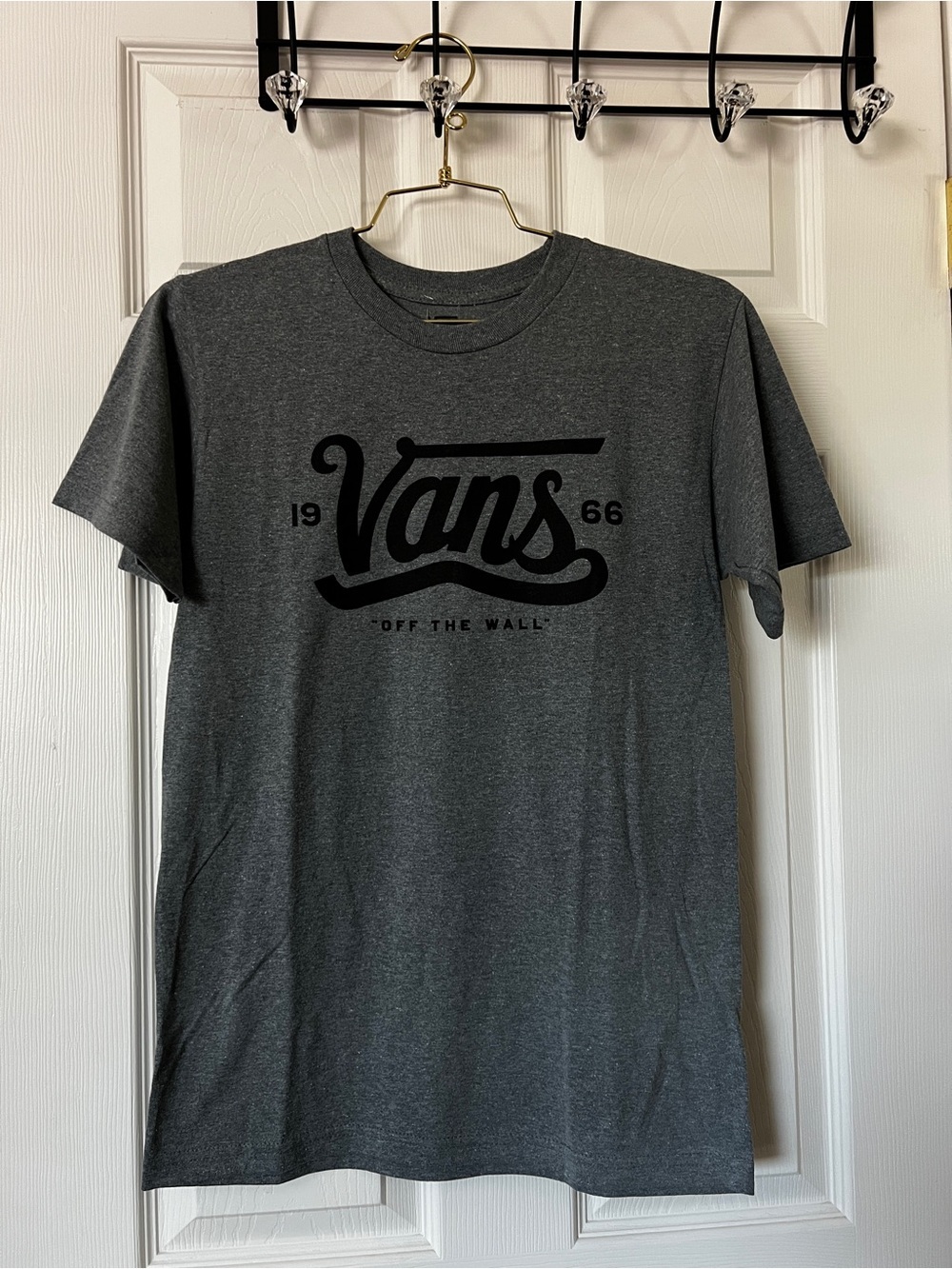 Vans Fans Here Short Sleeve Cotton Size Small Gray